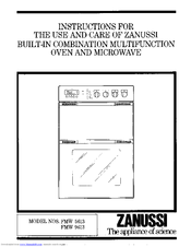 Zanussi FMW 9613 Instructions For Use And Care Manual