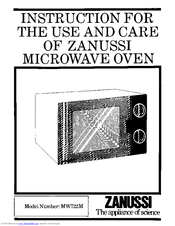 Zanussi MW722M Use And Care Instructions Manual