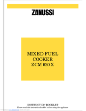 Zanussi ZCM 620 X Instruction Booklet
