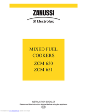 Zanussi Electrolux ZCM 651 Instruction Booklet