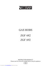 Zanussi ZGF 682 Instruction Booklet