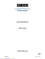 Zanussi Electrolux ZERT 6646 Instruction Book