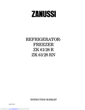 Zanussi ZK 61/28 RN Instruction Booklet