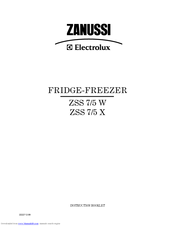 Zanussi Electrolux ZSS 7/5 W Instruction Booklet