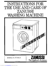 Zanussi FJ1011 Instructions For The Use And Care