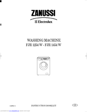 Zanussi FJR 1254 W Instruction Booklet