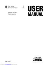 Zanussi ZWF 1022 User Manual