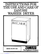 Zanussi RWD 1002 Instructions For Use And Care Manual