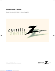 Zenith S2898A Operating Manual