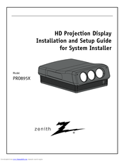 Zenith PRO895X Installation And Setup Manual