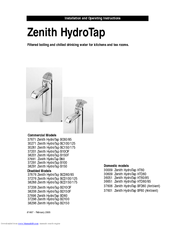 Zenith HYDROTAP 30009 Installation And Operating Instructions Manual