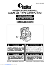 Zenoah EBZ8000/8000RH Owner's/Operator's Manual