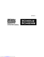 Zenoah BC340DLM Operator's Manual