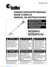 Zenoah BCZ2401S-CA Manual
