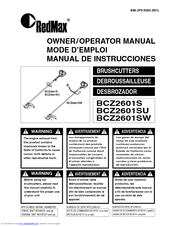 Zenoah BCZ2601SU Manual