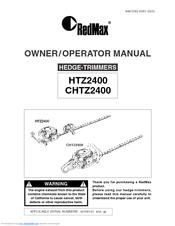 Zenoah CHTZ2400 Owner's/Operator's Manual