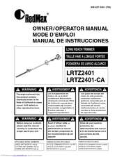 Zenoah LRTZ2401-CA Manual