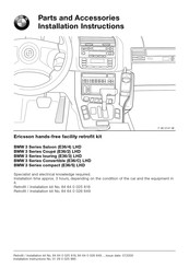 BMW 84 64 0 026 649 Installation Instructions Manual
