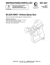 Graco BLACK MAX Instructions-Parts List Manual