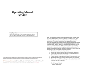 SBIG ST-402ME Operating Manual