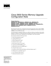 Cisco MEM2600-32D Configuration Note