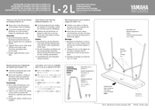 Yamaha L- 2 L Assembly Instructions