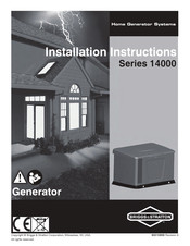 Briggs & Stratton 14000 Series Installation Instructions Manual
