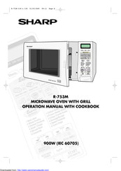 Sharp R-753M Operation Manual With Cookbook