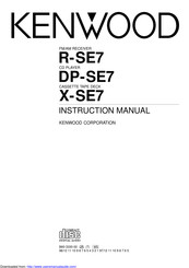 Kenwood DP-SE7 Instruction Manual