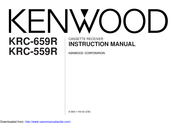Kenwood KRC-559R Instruction Manual