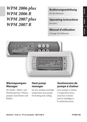 Dimplex WPM 2006 R Operating Instructions For Users
