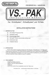 Nintendo VS.-Pak Installation Manual