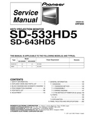Pioneer SD-533HD5 Service Manual