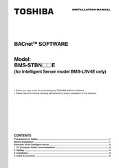 Toshiba BMS-LSV4E Installation Manual