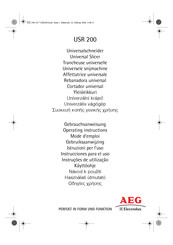 Aeg USR 200 Operating Instructions Manual