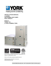 York YLF036 Installation Manual