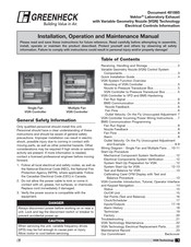 Greenheck Vektor-MS Installation, Operation And Maintenance Manual