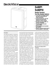 Electro-Voice Sx80PI Manual