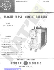 Ge Magne-Blast AM-13.8-1000-3H Instructions Manual