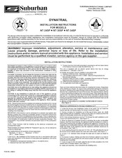 Suburban NT-24SP Installation Instructions Manual