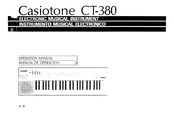 Casio CASIOTONE CT-380 Operation Manual