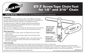 Park Tool CT-7 Quick Start Manual
