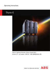 AEG Thyro-E 3A-10 Operating Instructions Manual