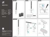 Sennheiser MKH 70-1 Quick Manual