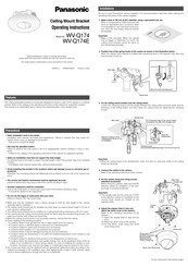 Panasonic WV-Q174 Operating Instructions