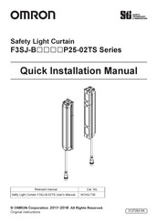 Omron Sti F3SJ-B P25-02TS Series Quick Installation Manual