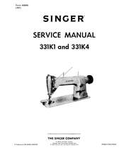 Singer 331K4 Service Manual