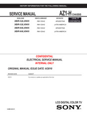 Sony XBR-60LX905 Service Manual