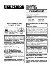 Superior Standart Series Installation Instructions Manual