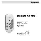 Honeywell Hometronic HRD 20 Operation